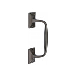 M Marcus Heritage Brass Cranked Design Face Fixing Pull Handle 202mm length